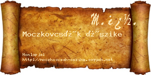 Moczkovcsák Őszike névjegykártya